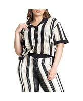 Eloquii Women's Oversized Sweater Shirt