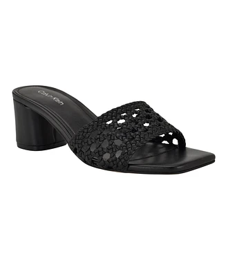 Calvin Klein Women's Brianny Woven Slip-On Sandals