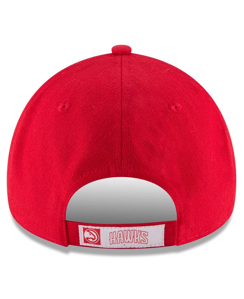 New Era Men's Red Atlanta Hawks Team Color 9FORTY Adjustable Hat