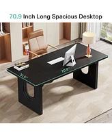 Tribesigns Modern Executive Desk, 70.9" Large Office Computer Conference Table Meeting Room Table, Simple Workstation Business Furniture fo