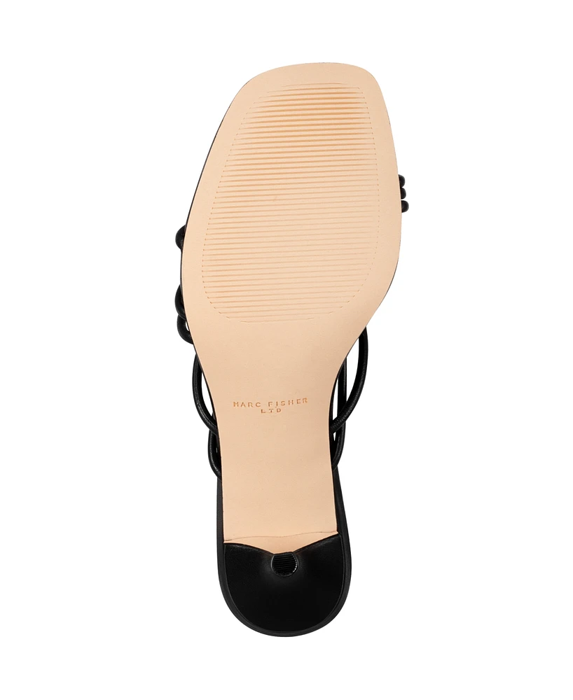 Marc Fisher Ltd Women's Banna Strappy Kitten Heel Sandals