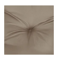 vidaXL Chair Cushions 4 pcs Taupe 15.7"x15.7"x2.8" Oxford Fabric