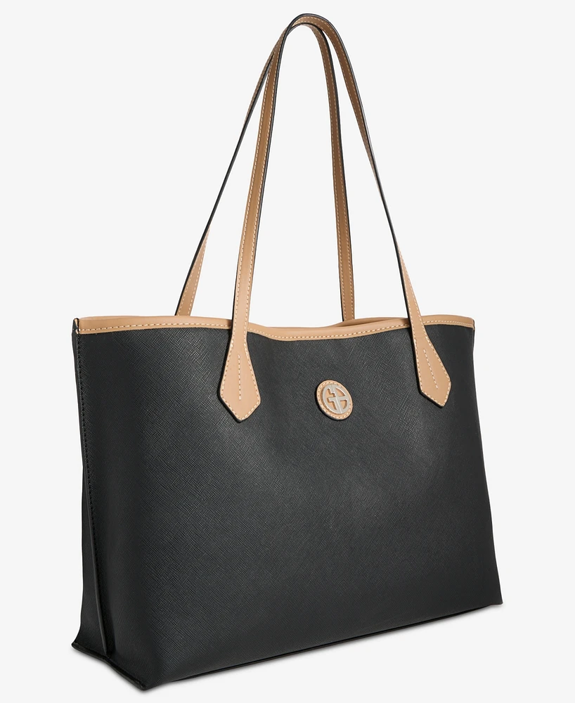 Giani Bernini Saffiano Pinched Extra-Large Tote, Exclusively at Macy's