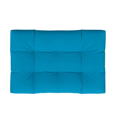vidaXL Pallet Cushion Blue 47.2"x31.5"x4.7" Fabric
