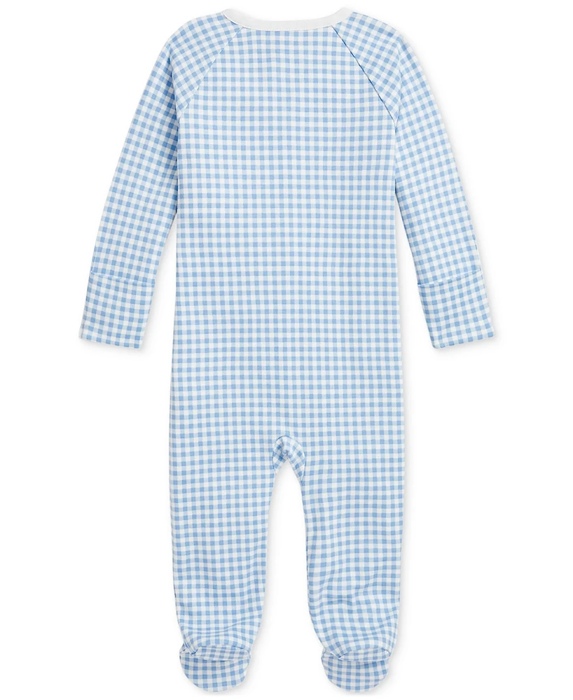 Polo Ralph Lauren Baby Boys Cotton Gingham Footed Coverall