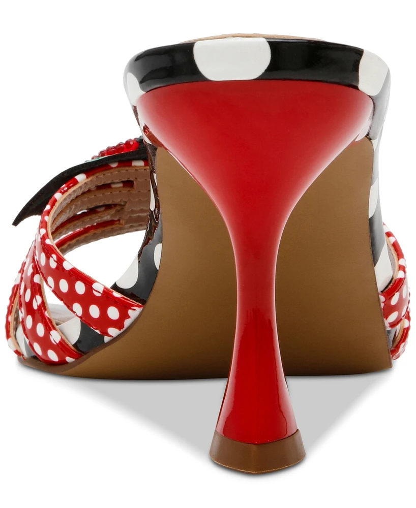 Betsey Johnson Women's Clovr Ladybug Embellished Dress Mules