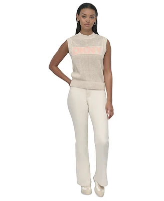 Dkny Jeans Women's High-Rise Flare-Leg Jeans - Ecr