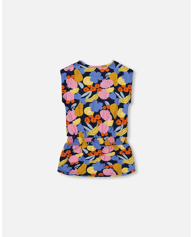 Deux par Toddler Girls Printed Tunic Top Multicolored - Toddler|Child