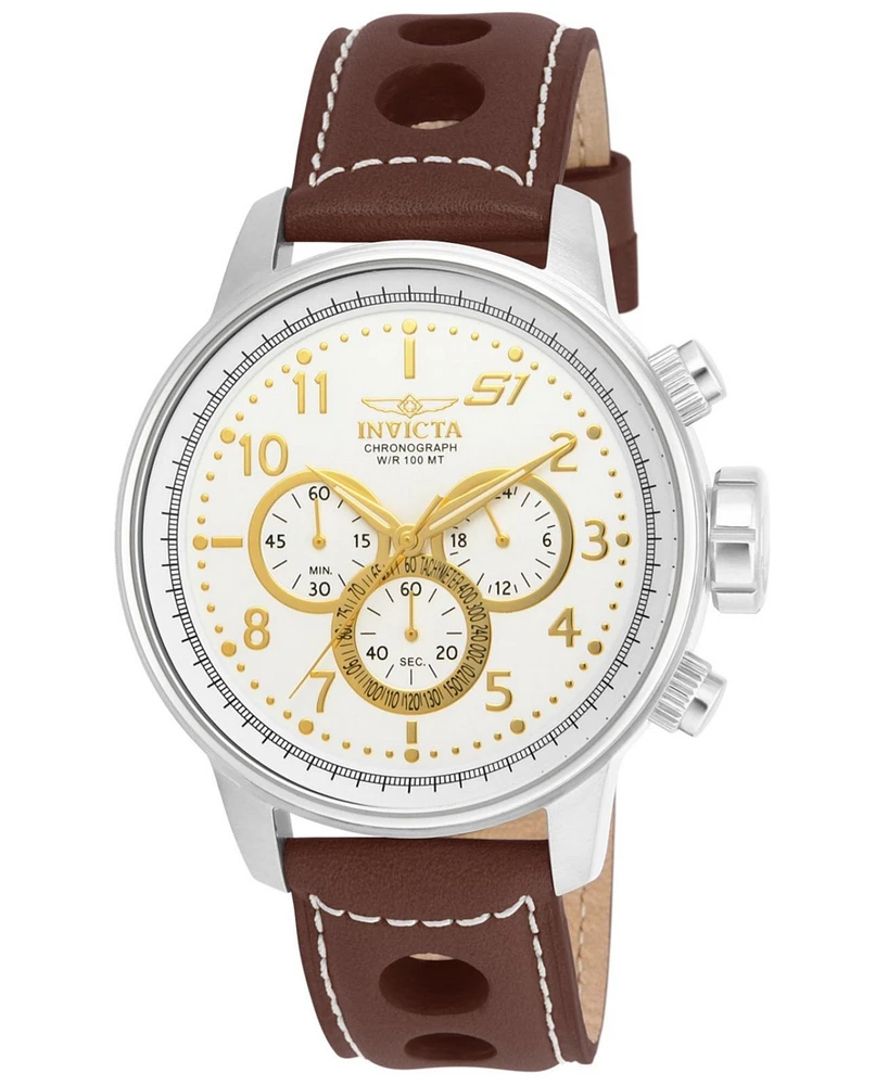 Invicta Men's 16010 S1 Rally Quartz Multifunction Gold, Antique Silver Dial Watch