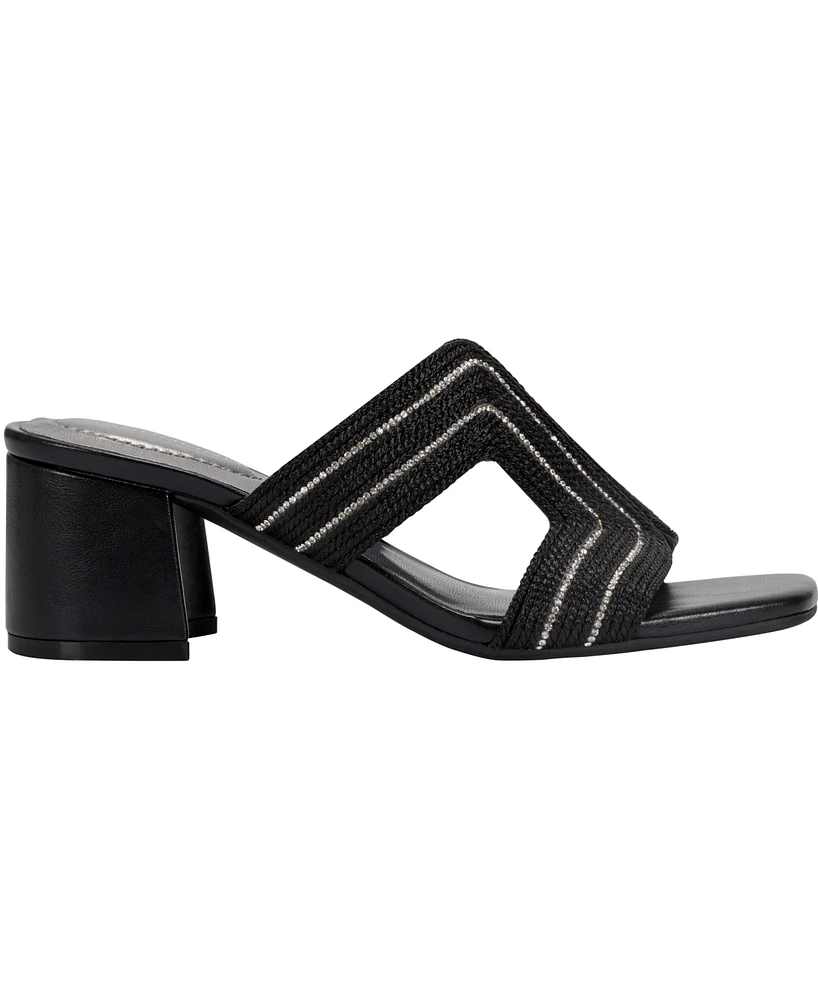 Bandolino Women's Molane Embellished Block Heel Sandals