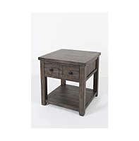 Madison County Rustic Reclaimed Pine Farmhouse End Table