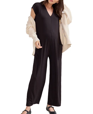 Hatch Collection Maternity The Charlotte Nursing Friendly Jumpsuit