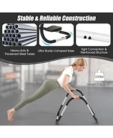 Portable Ab Trainer with Headrest and Foam Handle for Office Home Gym