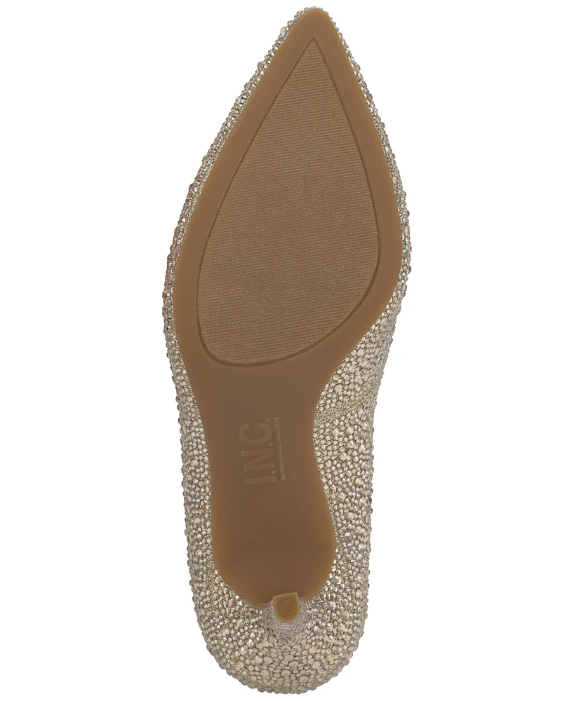 I.n.c. International Concepts Women's Zitah Embellished Pointed Toe Pumps, Created for Macy's