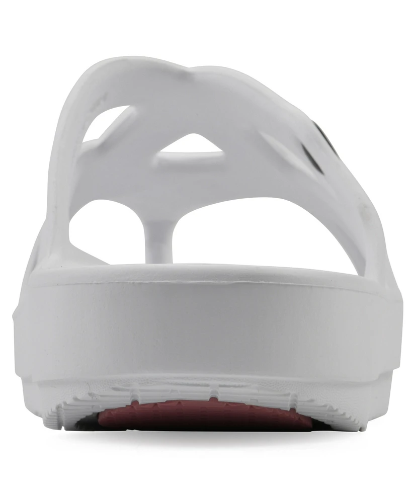 White Mountain Women's Rip Round Toe Flat Sandals