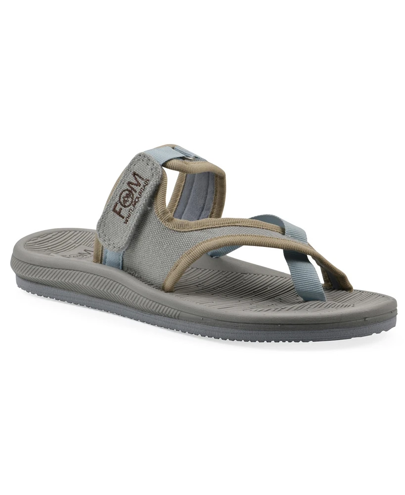 White Mountain Women's Basket Round Toe Flat Sandals