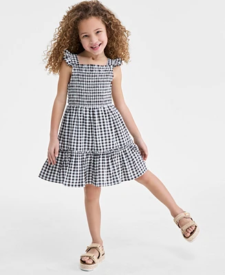 On 34th Mommy & Me Gingham Tiered Smocked Dress - Little Girl, Exclusively at Macy's