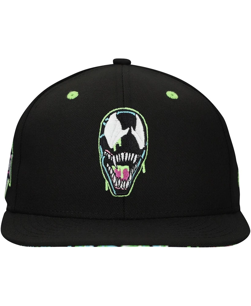 Lids Men's Black Venom Radioactive Glow-in-the-Dark Fitted Hat