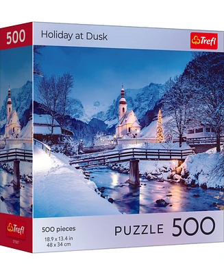 Trefl Red 500 Piece Puzzle - Holiday at Dusk