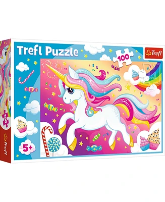 Trefl Red 100 Piece Kids Puzzle - Beautiful Unicorn
