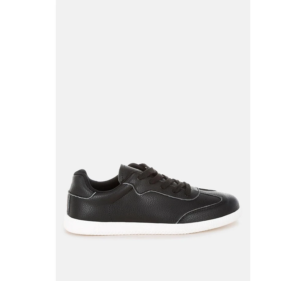 Bostonia Real Leather Casual Sneakers