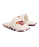 Muk Luks Women's Novelty Punch Needle Scuff