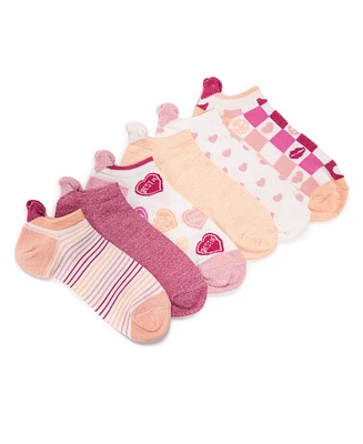 Muk Luks Women's 6 Pack Sporty Ankle Sock