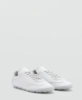Mango Women's Satin Lace-Up Sneakers