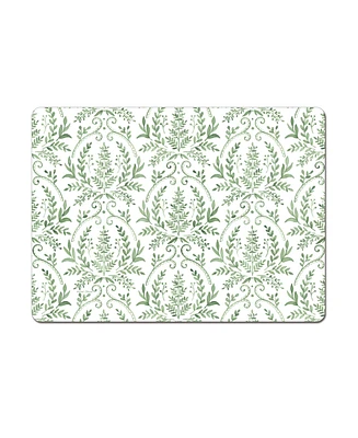 CounterArt Fern Fronds Hardboard Cork Placemats, Set of 4