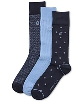 Perry Ellis Portfolio Men's 3-Pk. Assorted Patterned Crew Socks