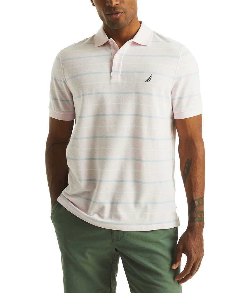 Nautica Men's Striped Classic-Fit Deck Polo Shirt