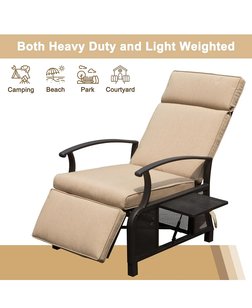 Mondawe Adjustable Patio Recliner Chair Lounge Chairs