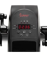 Sunny Health & Fitness Smart Motorized Mini Elliptical Trainer, Indoor Under-Desk Pedal Exerciser with Free SunnyFit App via Bluetooth