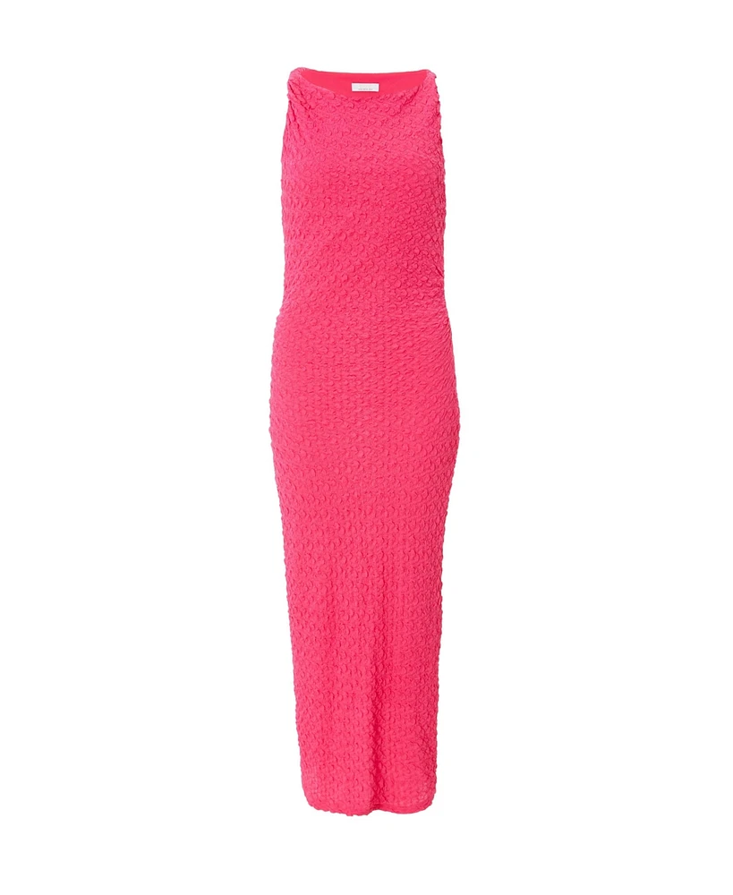 Quiz Women's Textured Jersey Midi Dress With Twist Strap Detail