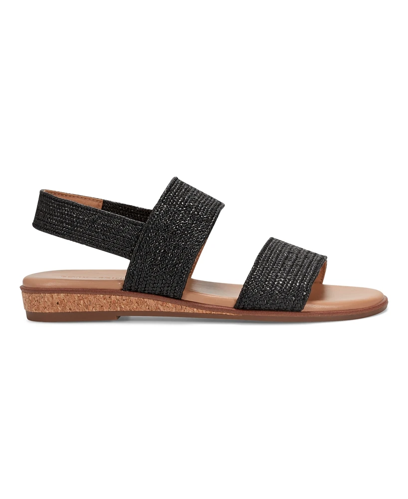 Easy Spirit Women's Lana Double Band Flat Slingback Sandals