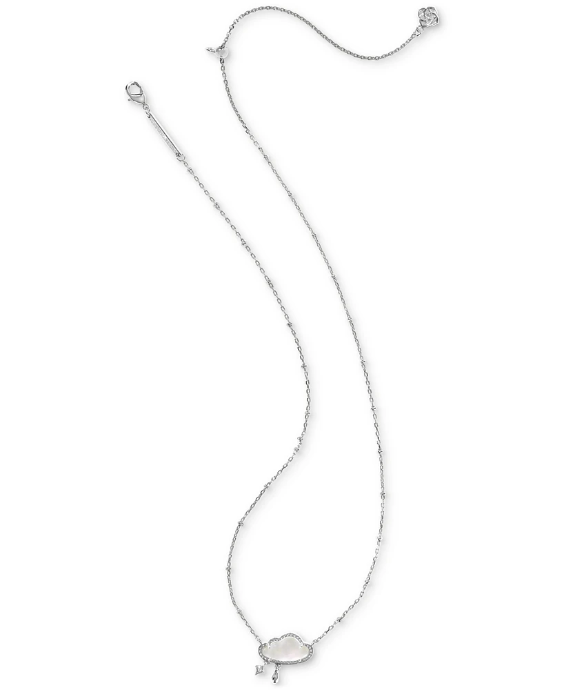 Kendra Scott Silver-Tone Celeste Cloud Short 19" Pendant Necklace