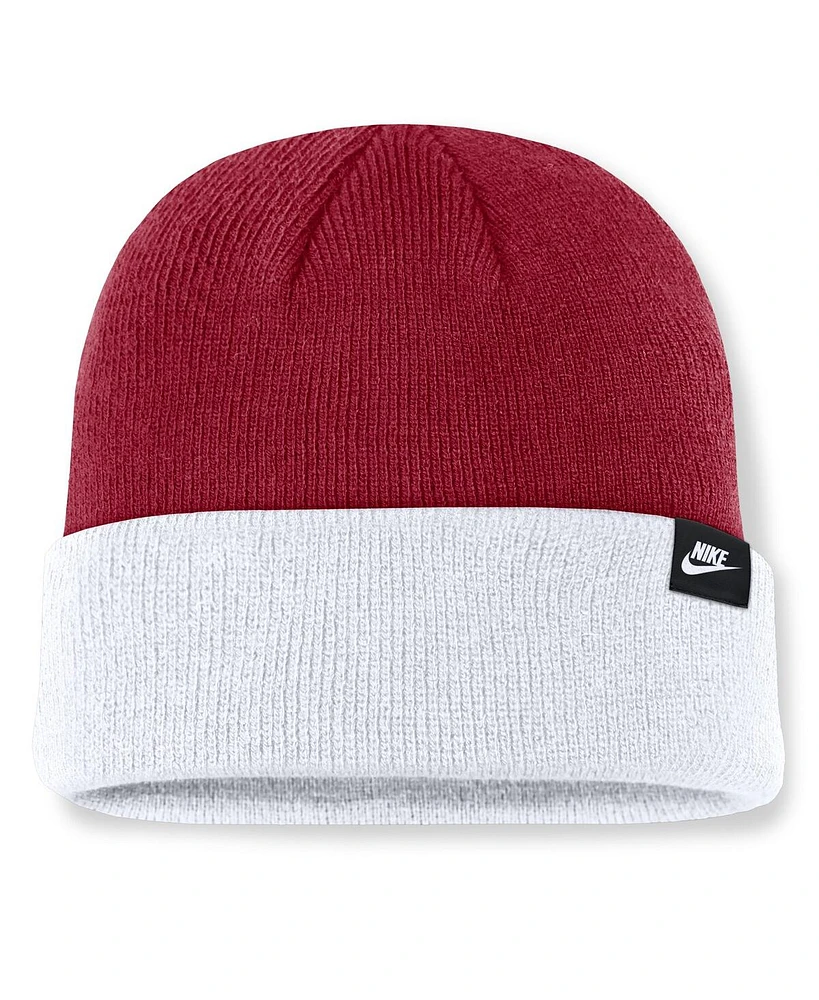 Nike Men's Crimson/White Oklahoma Sooners Legacy Terra Cuffed Knit Hat