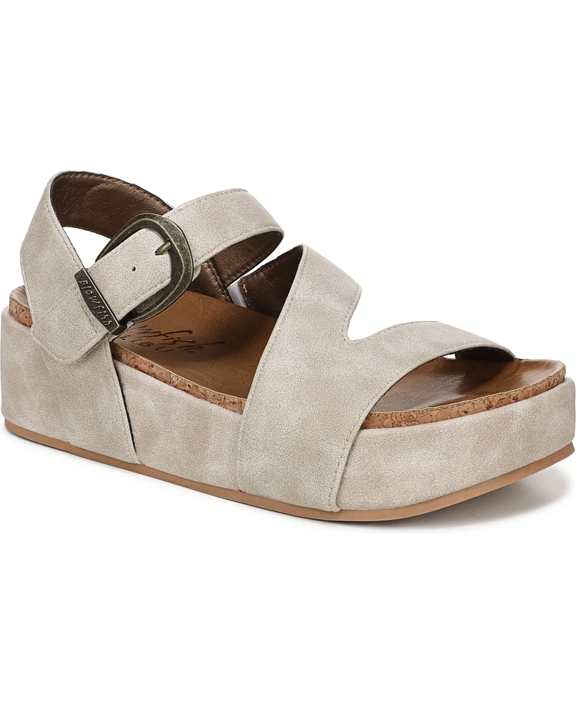 Blowfish Malibu Women's Isabel Strappy Open Round Toe Platform Sandals