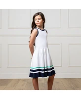 Hope & Henry Little Girls Sleeveless Tennis Sweater Dress