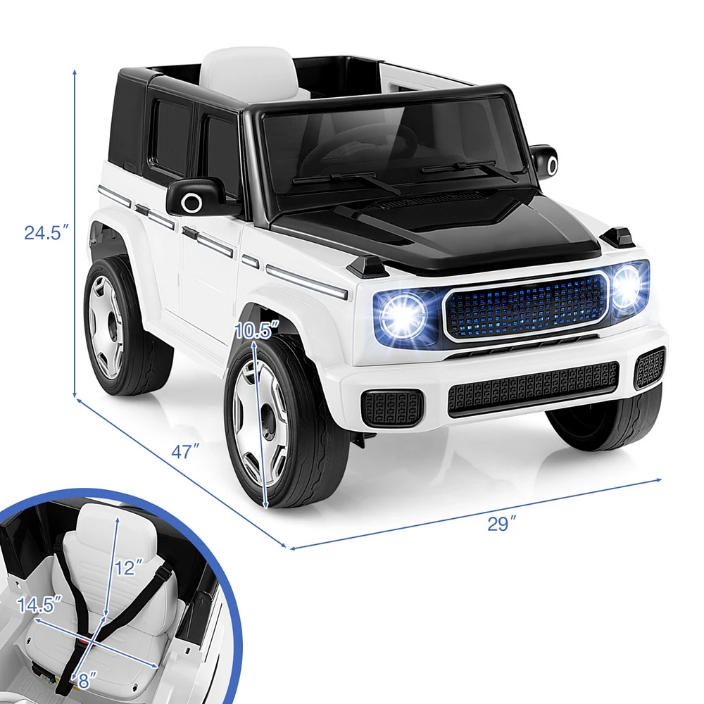 12V Licensed Mercedes-Benz Eqg Kids Ride On Car with Remote Control