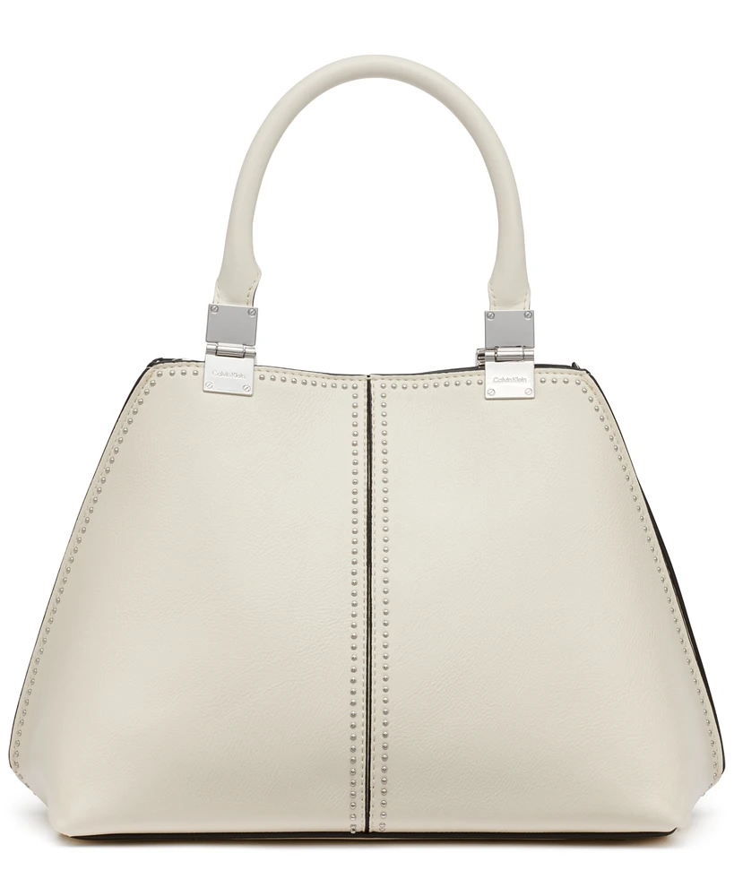 Calvin Klein Granite Studded Convertible Satchel Bag