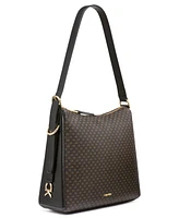 Calvin Klein Mandy Mini Signature Top Zipper Shoulder Bag