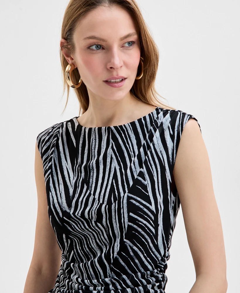 I.n.c. International Concepts Women's Printed Sleeveless Shell Top, Exclusively at Macy's