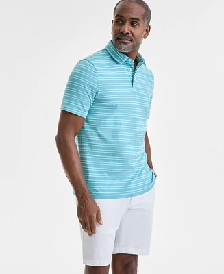 Club Room Men's Carter Regular-Fit Stripe Polo Shirt, Exclusively at Macy's