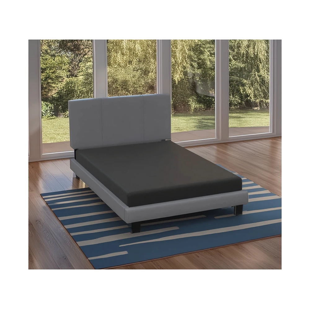 Boyd Sleep King Size 2-in-1 Metal Mattress Foundation & Bed Frame with Roll-Out Slats, Easy Assembly, Removable Legs, Heavy Duty Support, Headboard Br