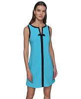 Karl Lagerfeld Paris Women's Contrast Trim Sheath Dress