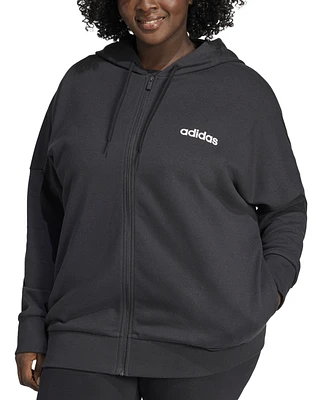 adidas Plus Logo French Terry Full-Zip Hoodie
