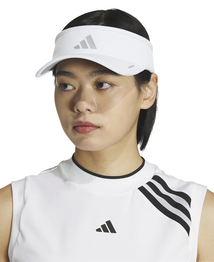 adidas Women's Superlite 3 Stripe Adjustable Visor