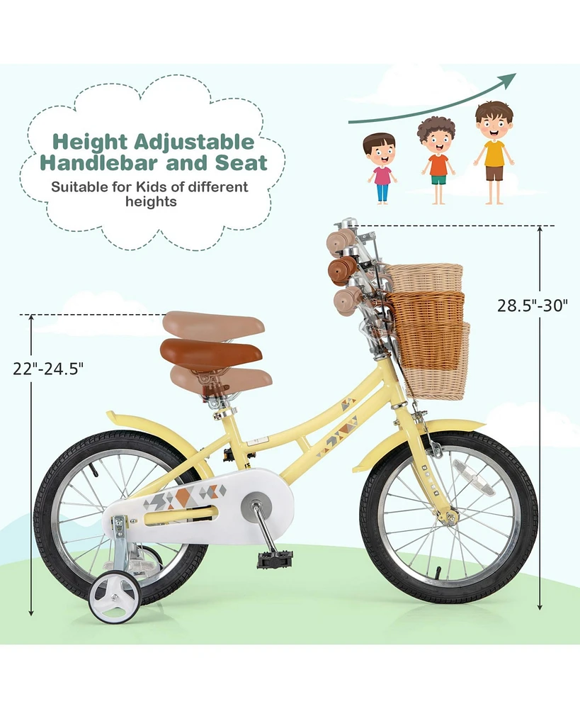 4–7 Year Old Kids Bicycle with Bell, Reflectors