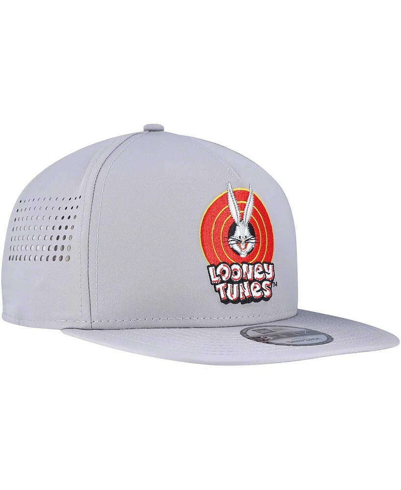 New Era Men's Gray Looney Tunes Vented 9FIFTY Snapback Hat